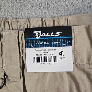 NEW GALLS Tac Force Tactical Pants Women‎ Khaki Size 24 Inseam 34